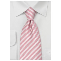 pink stripped formal necktie