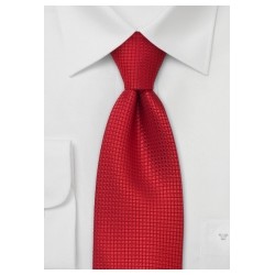 Red official necktie