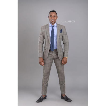 Luxury merino wool suit- Premium comfort and style.