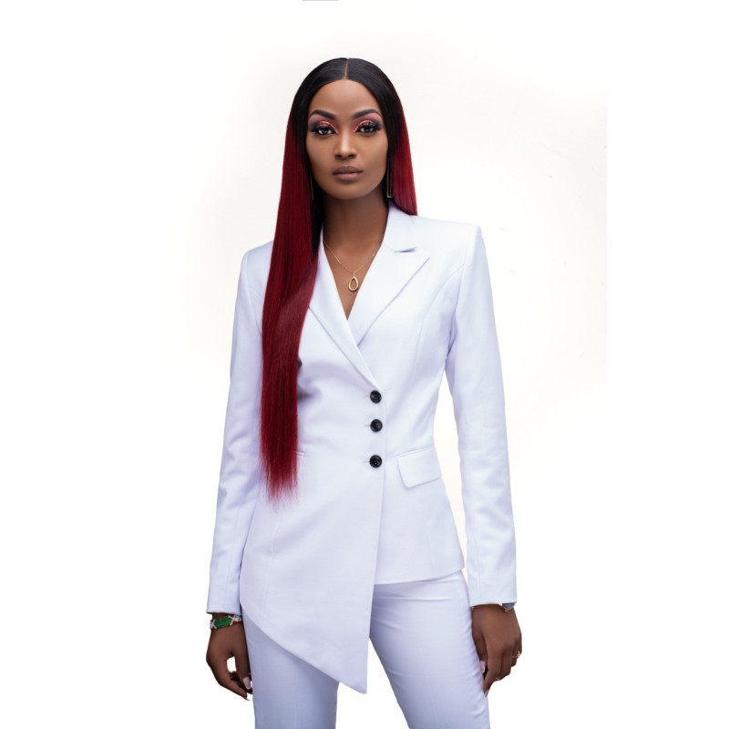 White Women’s Trouser Suit .